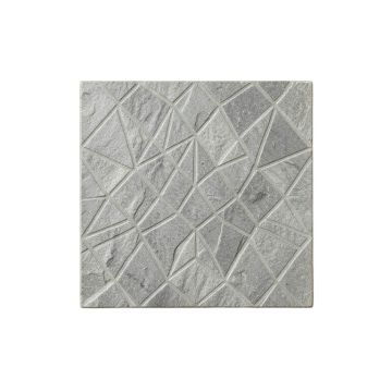 Pine Arc Uninstalled Square Decorative Tile - Gray