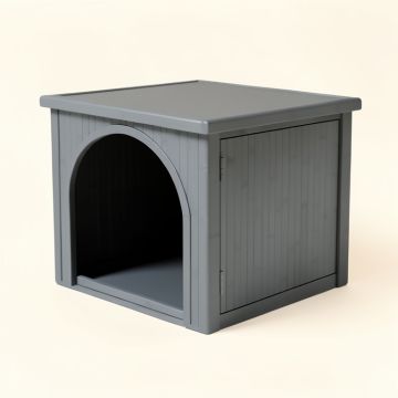 River Branch Empty Furniture-Style Litter Enclosure - Gray (synthetic illustration; no displayed measurements)