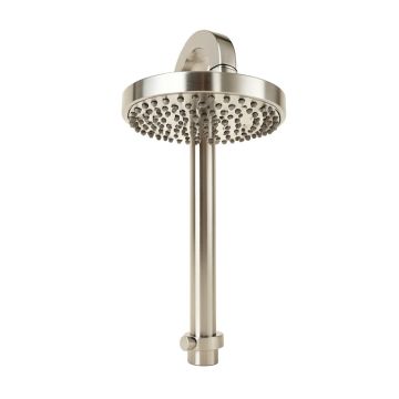 Brushed Nickel Multi Function Dual Shower Head 3-Way Rainfall Shower Head With Rough-In Valve
