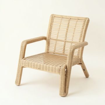 Flint Bend Outdoor Lounge Chair - Beige (synthetic illustration; no displayed measurements)