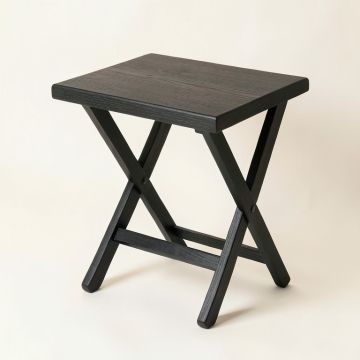 Cove Canyon Compact Balcony Table - Black (synthetic illustration; no displayed measurements)