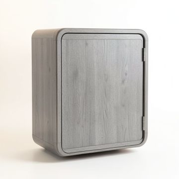 Dawn Bend Wall-Mounted Laundry Cabinet - Gray (synthetic illustration; no displayed measurements)
