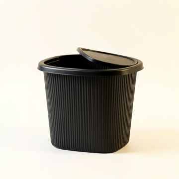 Meadow Bridge Laundry Hamper - Black (synthetic illustration; no displayed measurements)