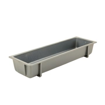 Harbor Branch Empty Railing Planter With Integral Brackets - Gray (synthetic illustration; no displayed measurements)