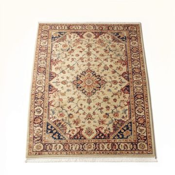 Savonnerie Oriental Hand-Knotted Wool Plum Area Rug (synthetic illustration; no displayed measurements)