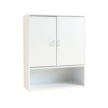 Cliff Crest Wall-Mounted Laundry Cabinet - White