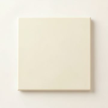 Fern Bend Uninstalled Square Decorative Tile - Ivory (synthetic illustration; no displayed measurements)