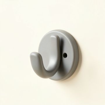 Pine Branch Wall-Mounted Robe Hook - Gray (synthetic illustration; no displayed measurements)