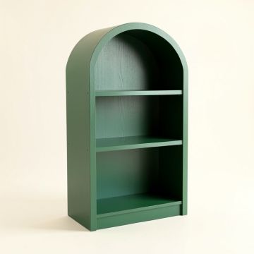 Aspen Crossing Freestanding Bookcase - Green (synthetic illustration; no displayed measurements)