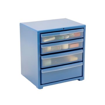 Clay Crossing Small-Parts Storage Drawer Cabinet - Blue
