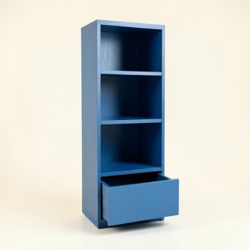 Maple Bridge Narrow Cubby Tower - Blue (synthetic illustration; no displayed measurements)