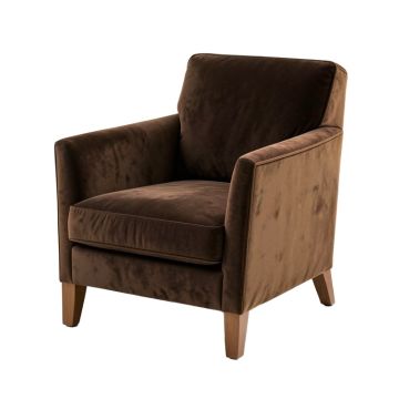 Eclectica 43.75 '' Wide Velvet Armchair