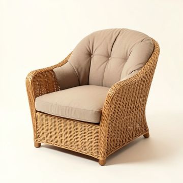 63 '' Wide Tufted Papasan Chair (synthetic illustration; no displayed measurements)