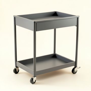 Moss Edge Empty Rolling Workshop Cart - Gray (synthetic illustration; no displayed measurements)