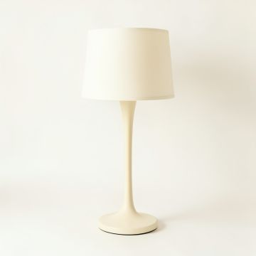 Meadow Brook Floor Lamp With A Plain Fabric Shade - Ivory (synthetic illustration; no displayed measurements)