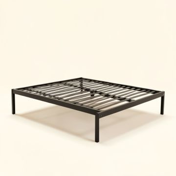 Saxis 14 '' Steel Bed Frame (synthetic illustration; no displayed measurements)