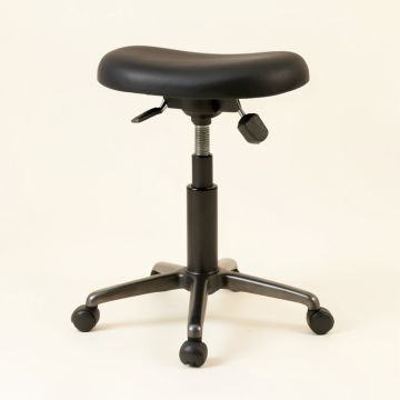 Height Adjustable Saddle Stool (synthetic illustration; no displayed measurements)