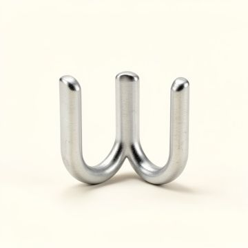 C Aluminum Shower Curtain Hooks (synthetic illustration; no displayed measurements)