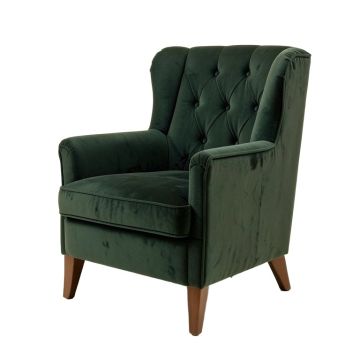 28 '' Wide Tufted Velvet Wingback Chair