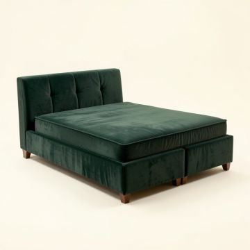 Schroder Modern And Contemporary Velvet Upholstered Daybed With Trundle (synthetic illustration; no displayed measurements)