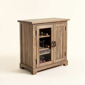 Carolyn Transitional Bar With Wine Storage (synthetic illustration; no displayed measurements)