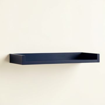 Wren Bend Wall-Mounted Shelf - Navy (synthetic illustration; no displayed measurements)