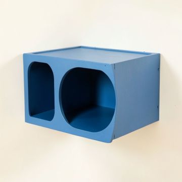 Stone Brook Wall-Mounted Cat Perch - Blue (synthetic illustration; no displayed measurements)