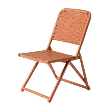 Moss Crest Folding Outdoor Chair - Terracotta