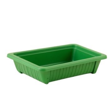 Elm Branch Empty Railing Planter With Integral Brackets - Green (synthetic illustration; no displayed measurements)