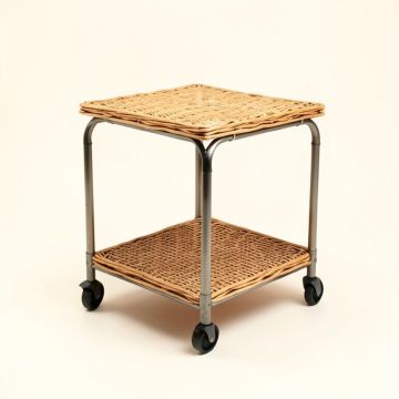 Adelita 250 Lb . Capacity Wicker Float Caddy Table Furniture Dolly (synthetic illustration; no displayed measurements)