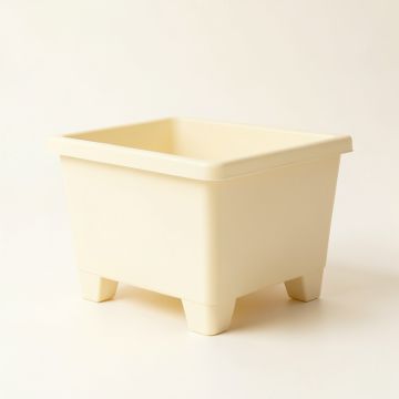 Meadow Crest Empty Raised Planter - Ivory (synthetic illustration; no displayed measurements)