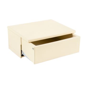 Ridge Edge Under-Desk Drawer Unit - Cream