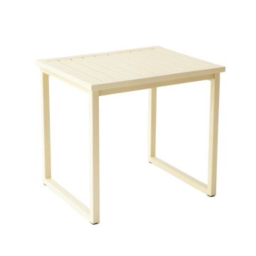 Fern Crest Compact Balcony Table - Cream