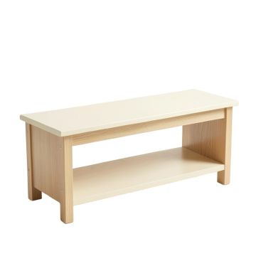 Linden Dell Indoor Bench - Cream (synthetic illustration; no displayed measurements)
