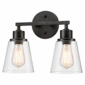 Jeterson 2-Light Dimmable Iron Vanity Light
