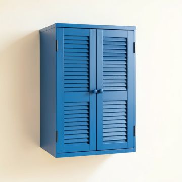Laurel Bridge Wall-Mounted Laundry Cabinet - Blue (synthetic illustration; no displayed measurements)
