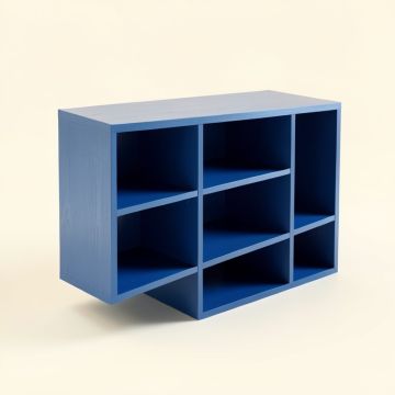 Cliff Bend Desktop Shelving Unit - Blue (synthetic illustration; no displayed measurements)