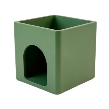 Olive Brook Empty Furniture-Style Litter Enclosure - Green