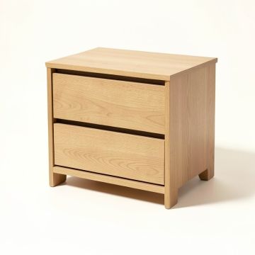 Samons 2 - Drawer Nightstand In Light Brown (synthetic illustration; no displayed measurements)