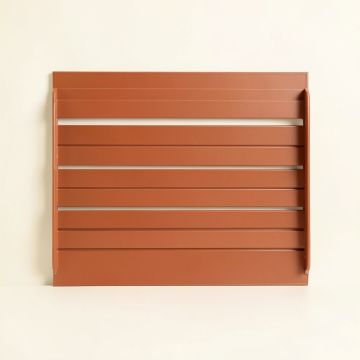 Reed Canyon Empty Wall-Mounted Tool Organizer Panel - Terracotta (synthetic illustration; no displayed measurements)