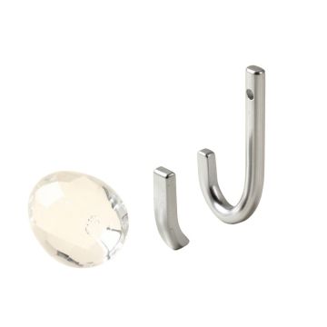 Premium Crystal Ball Shower Curtain Hooks