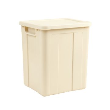 Stone Bend Closed Outdoor Storage Box - Ivory