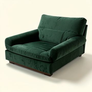83 '' Velvet Pillow Top Arm Sleeper (synthetic illustration; no displayed measurements)