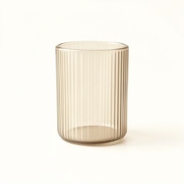 Wren Bend Empty Candle Holder - Beige (synthetic illustration; no displayed measurements)