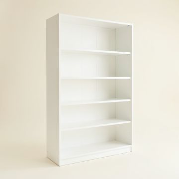 Maple Field Freestanding Bookcase - White (synthetic illustration; no displayed measurements)