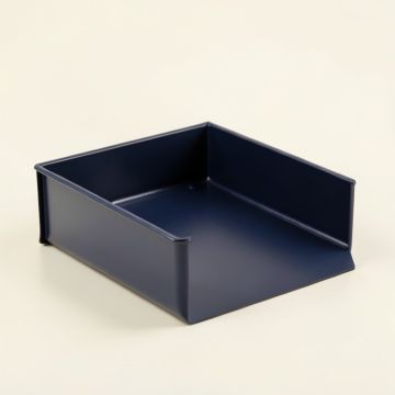 Linden Dell Empty Under-Desk Cable Tray - Navy (synthetic illustration; no displayed measurements)