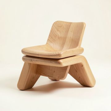 Arcata Solid Wood Stacking Side Chair (synthetic illustration; no displayed measurements)