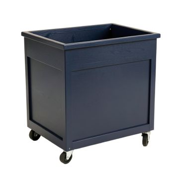 Maple Bluff Empty Rolling Workshop Cart - Navy