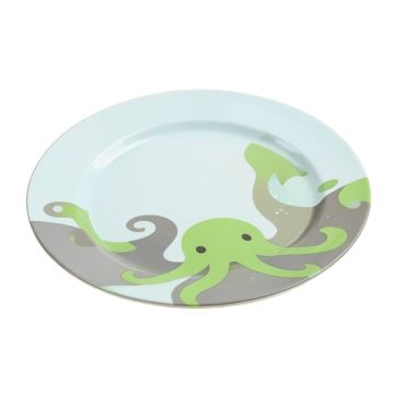 Vernet 9 '' Octopus Melamine Non-Skid Salad/Dessert Plate