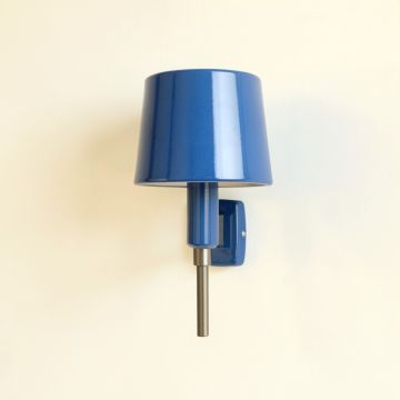 Elm Dale Wall Sconce Mounted On A Plain Wall - Blue (synthetic illustration; no displayed measurements)